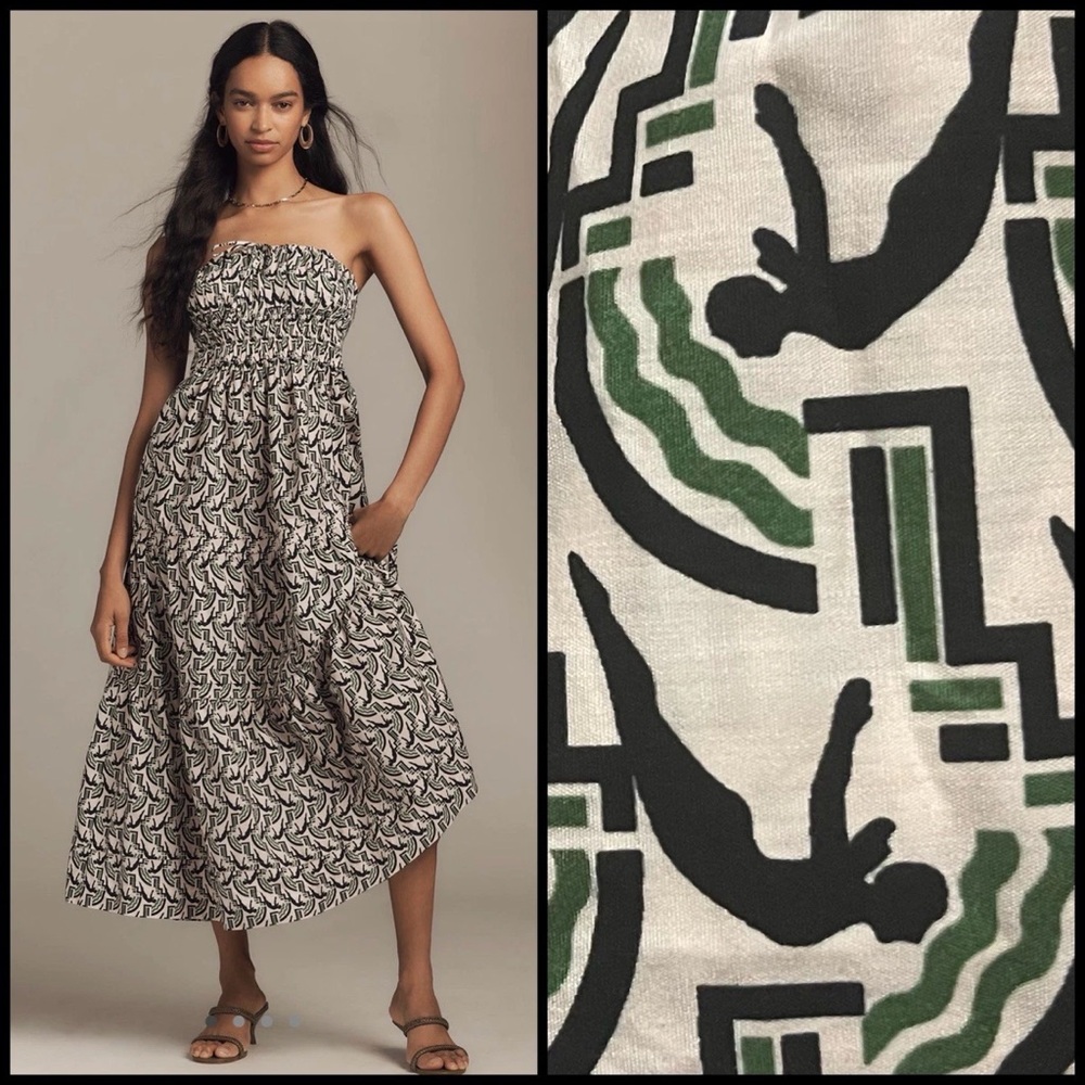 NWT! Anthropologie The Somerset Maxi Dress: Strapless Edition Sundress 🎤 Small - Picture 7 of 10